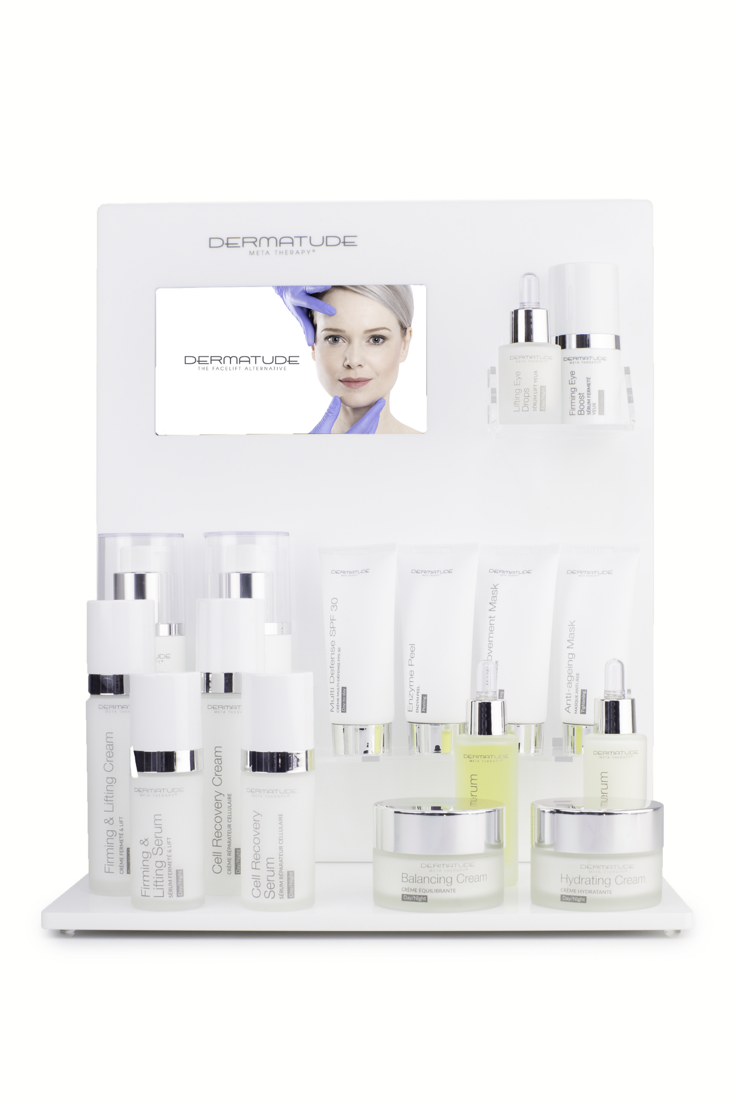 Dermatude Counter Display with Movie Screen – Dermatude USA PRO